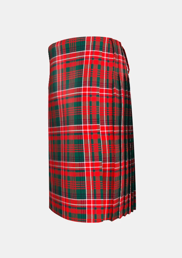 Traditional_Wilson_Clan_tartan_left_image_with_pleated_design_and_adjustable_buckles_for_men