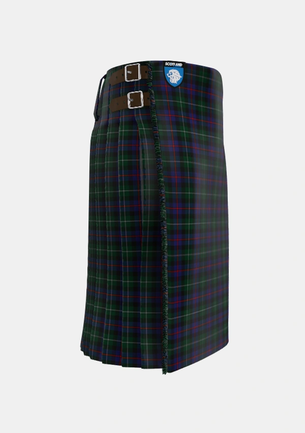 Traditional_Wilsons_No230_Tartan_5587_kilt_right_image_with_pleated_design_and_adjustable_buckles_for_men