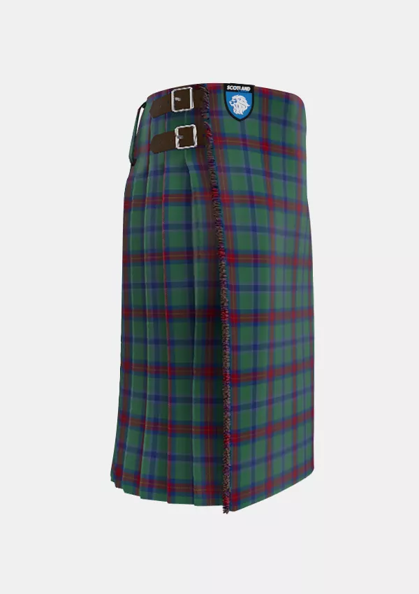 Traditional_Wright_Anne_Tartan_11188_kilt_right_image_with_pleated_design_and_adjustable_buckles_for_men