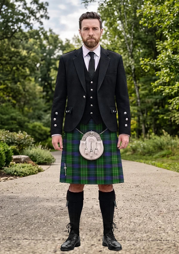 Traditional_Young_Melvina_Tartan_2546_Kilt_and_Argyle_Jacket_Kilt_Outfit_front_image