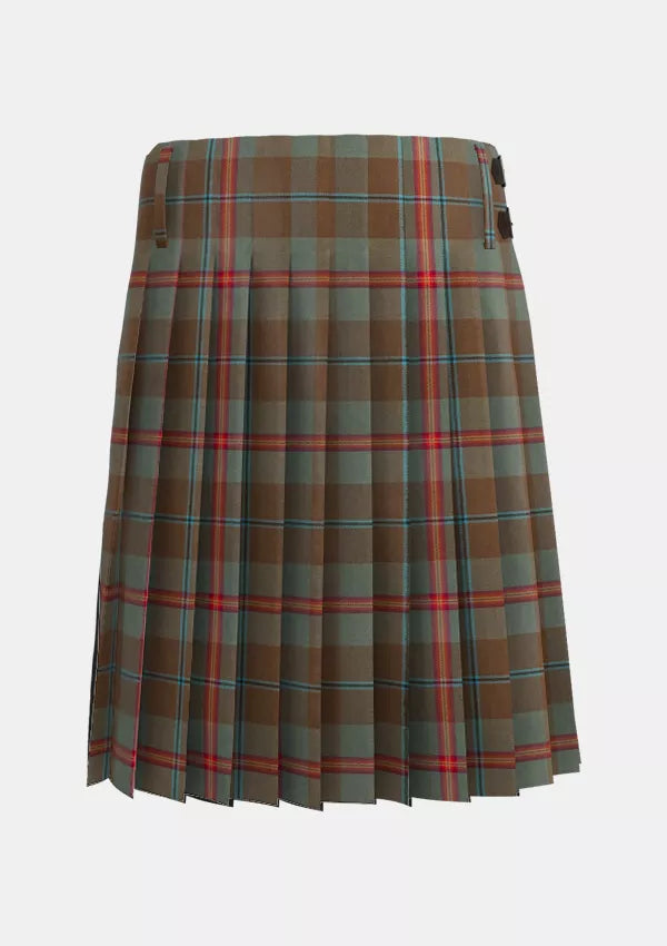 Traditional_Young_Weathered_Tartan_kilt_back_image_with_pleated_design_and_adjustable_buckles_for_men