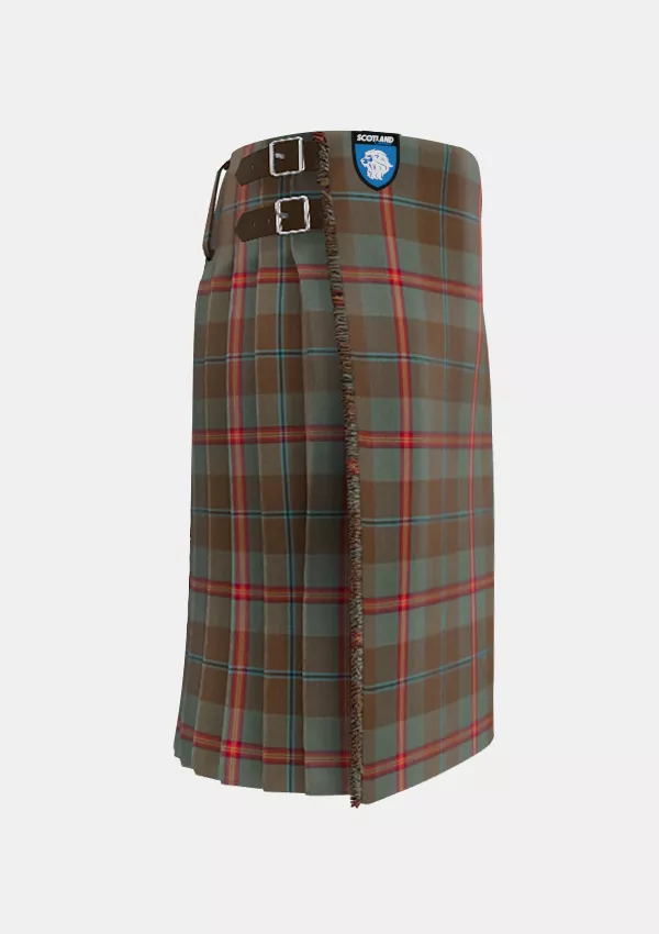Traditional_Young_Weathered_Tartan_kilt_right_image_with_pleated_design_and_adjustable_buckles_for_men