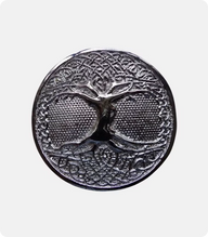 Tree Celtic Round Kilt Belt Buckle