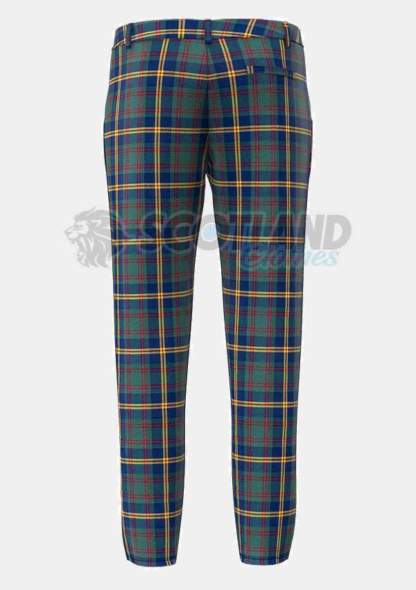 US-Marine Corp Tartan Trouser Back