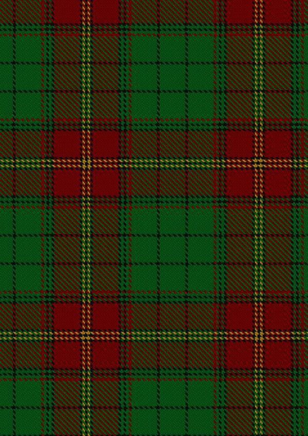 Ulster Red Tartan Fabric