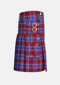 Utility_A_J_Gallacher_Tartan_10053_kilt_right_image_with_pleated_design_and_adjustable_buckles_for_men