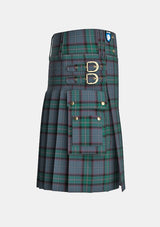 Utility_Aberfeldy_Tartan_7748_kilt_right_image_with_pleated_design_and_adjustable_buckles_for_men