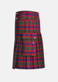Utility_Abernethy_Tartan_10333_kilt_left_image_with_pleated_design_and_adjustable_buckles_for_men