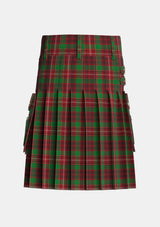 Utility_Ainslie_2_Tartan_2673_kilt_back_image_with_pleated_design_and_adjustable_buckles_for_men