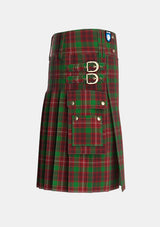 Utility_Ainslie_2_Tartan_2673_kilt_right_image_with_pleated_design_and_adjustable_buckles_for_men