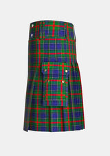 Utility_Aiton_Tartan_kilt_left_image_with_pleated_design_and_adjustable_buckles_for_men