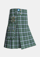 Utility_Alexander_of_Menstry_Hunting_Tartan_6715_kilt_side_image_with_pleated_design_and_adjustable_buckles_for_men