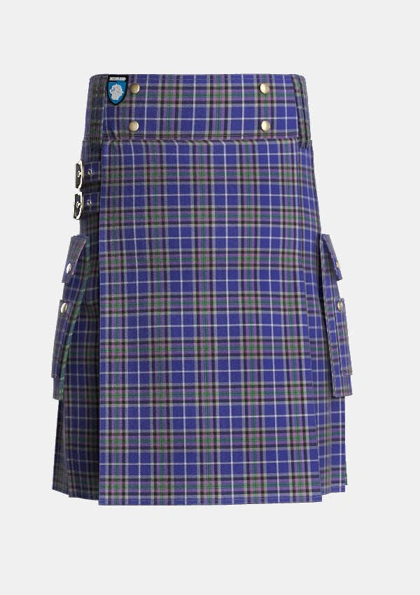 Utility_Alexander_of_Menstry_Tartan_6713_kilt_front_image_with_pleated_design_and_adjustable_buckles_for_men