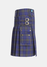 Utility_Alexander_of_Menstry_Tartan_6713_kilt_right_image_with_pleated_design_and_adjustable_buckles_for_men