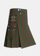 Utility_Anderson_Coulson_Bonner_1_Tartan_1182_kilt_side_image_with_pleated_design_and_adjustable_buckles_for_men