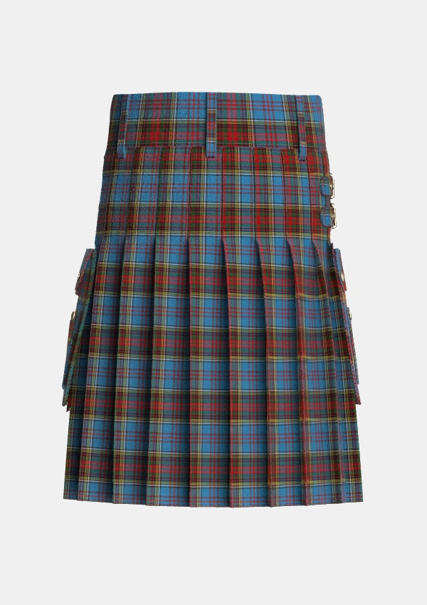 Utility_Anderson_MacGregor_Hastie_1_Tartan_1348_kilt_back_image_with_pleated_design_and_adjustable_buckles_for_men