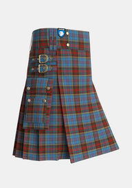 Utility_Anderson_MacGregor_Hastie_1_Tartan_1348_kilt_side_image_with_pleated_design_and_adjustable_buckles_for_men