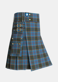 Utility_Anderson_MacGregor_Hastie_2_Tartan_1349_kilt_side_image_with_pleated_design_and_adjustable_buckles_for_men