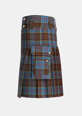 Utility_Anderson_MacGregor_Hastie_3_Tartan_1393_kilt_left_image_with_pleated_design_and_adjustable_buckles_for_men