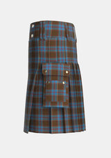 Utility_Anderson_MacGregor_Hastie_4_Tartan_1395_kilt_left_image_with_pleated_design_and_adjustable_buckles_for_men