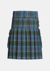 Utility_Anderson_Old_Makinlay_Tartan_1347_kilt_back_image_with_pleated_design_and_adjustable_buckles_for_men