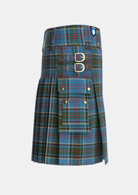 Utility_Anderson_Old_Makinlay_Tartan_1347_kilt_right_image_with_pleated_design_and_adjustable_buckles_for_men