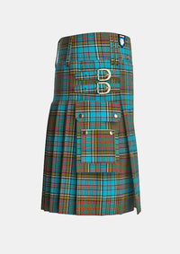 Utility_Anderson_tartan_kilt_right_image_with_pleated_design_and_adjustable_buckles_for_men