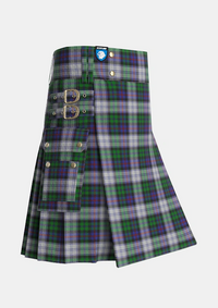 Utility_Argyle_Dress_Tartan_3602_kilt_side_image_with_pleated_design_and_adjustable_buckles_for_men