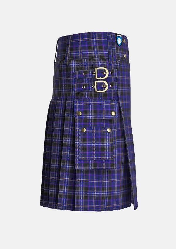 Utility_Arnold_Tartan_10751_kilt_right_image_with_pleated_design_and_adjustable_buckles_for_men