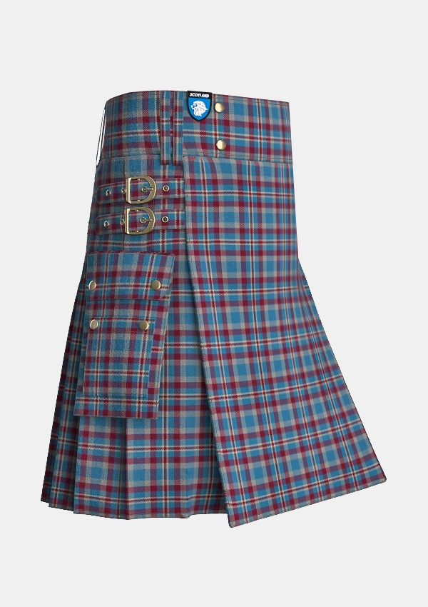 Utility_Ault_Richard_Dress_Tartan_12335_kilt_side_image_with_pleated_design_and_adjustable_buckles_for_men