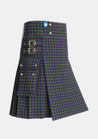 Utility_Austin_Wilsons_No173_Tartan_306_kilt_side_image_with_pleated_design_and_adjustable_buckles_for_men