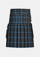 Utility_Bain_Tom_Tartan_12167_kilt_back_image_with_pleated_design_and_adjustable_buckles_for_men