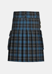 Utility_Bain_Tom_Tartan_12167_kilt_back_image_with_pleated_design_and_adjustable_buckles_for_men