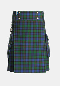 Utility_Baird_2_Tartan_273_kilt_front_image_with_pleated_design_and_adjustable_buckles_for_men