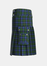 Utility_Baird_2_Tartan_273_kilt_left_image_with_pleated_design_and_adjustable_buckles_for_men