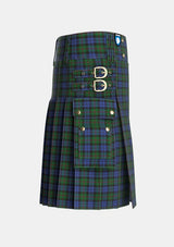 Utility_Baird_2_Tartan_273_kilt_right_image_with_pleated_design_and_adjustable_buckles_for_men