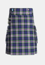 Utility_Baird_Dress_Tartan_233_kilt_front_image_with_pleated_design_and_adjustable_buckles_for_men