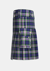 Utility_Baird_Dress_Tartan_233_kilt_left_image_with_pleated_design_and_adjustable_buckles_for_men