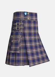 Utility_Baker_Tartan_613_kilt_side_image_with_pleated_design_and_adjustable_buckles_for_men