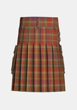 Utility_Barnes_Karey_Tartan_12346_kilt_back_image_with_pleated_design_and_adjustable_buckles_for_men