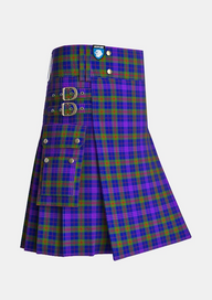 Utility_Barrett,_William_Stewart_Tartan_13843_kilt_side_image_with_pleated_design_and_adjustable_buckles_for_men