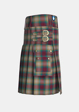 Utility_Beach_Berry_Tartan_14101_kilt_right_image_with_pleated_design_and_adjustable_buckles_for_men