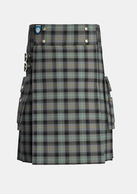 Utility_Beal_Richard_Family_Tartan_13513_kilt_front_image_with_pleated_design_and_adjustable_buckles_for_men
