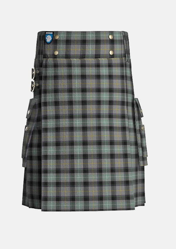 Utility_Beal_Richard_Family_Tartan_13513_kilt_front_image_with_pleated_design_and_adjustable_buckles_for_men