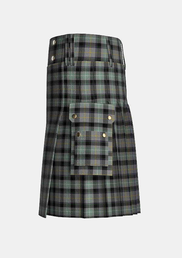 Utility_Beal_Richard_Family_Tartan_13513_kilt_left_image_with_pleated_design_and_adjustable_buckles_for_men