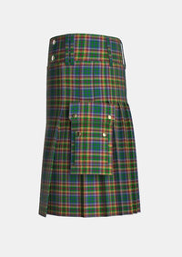 Utility_Belwade_Tartan_11440_kilt_left_image_with_pleated_design_and_adjustable_buckles_for_men