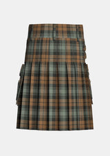Utility_Black_Watch_Weathered_Tartan_kilt_back_image_with_pleated_design_and_adjustable_buckles_for_men
