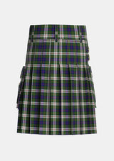 Utility_Blair_Dress_Tartan_483_kilt_back_image_with_pleated_design_and_adjustable_buckles_for_men