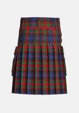 Utility_Bonner_or_Bonnar_Tartan_285_kilt_back_image_with_pleated_design_and_adjustable_buckles_for_men