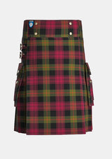 Utility_Booth_Tartan_3713_kilt_front_image_with_pleated_design_and_adjustable_buckles_for_men